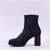 Miss Elastic Hilary Platform Ankle Boot - Navy Suede